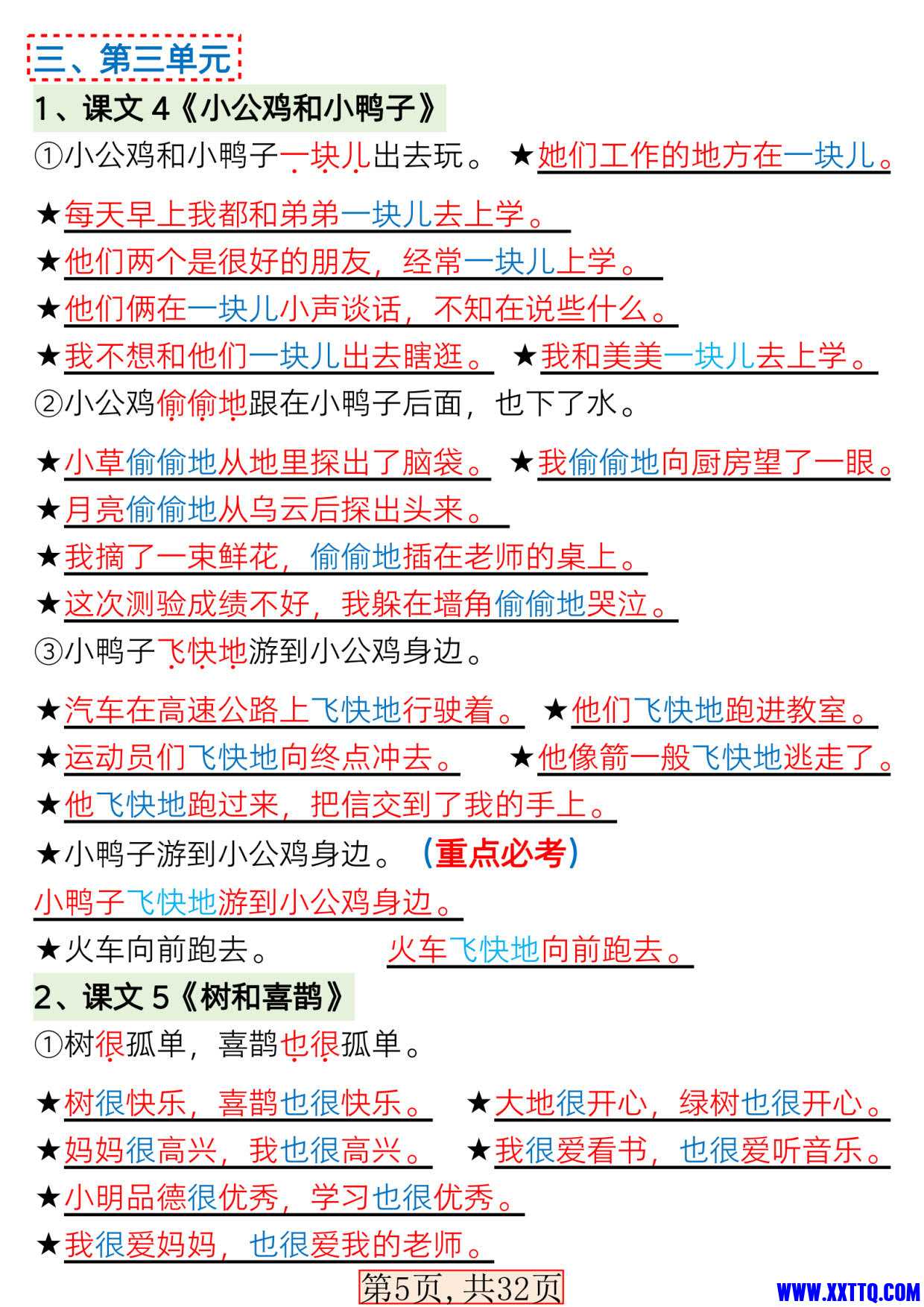 新版一下语文常考必备句子四大专项（32页含答案仿写句子 连词成句 句子排序 标点符号.jpg
