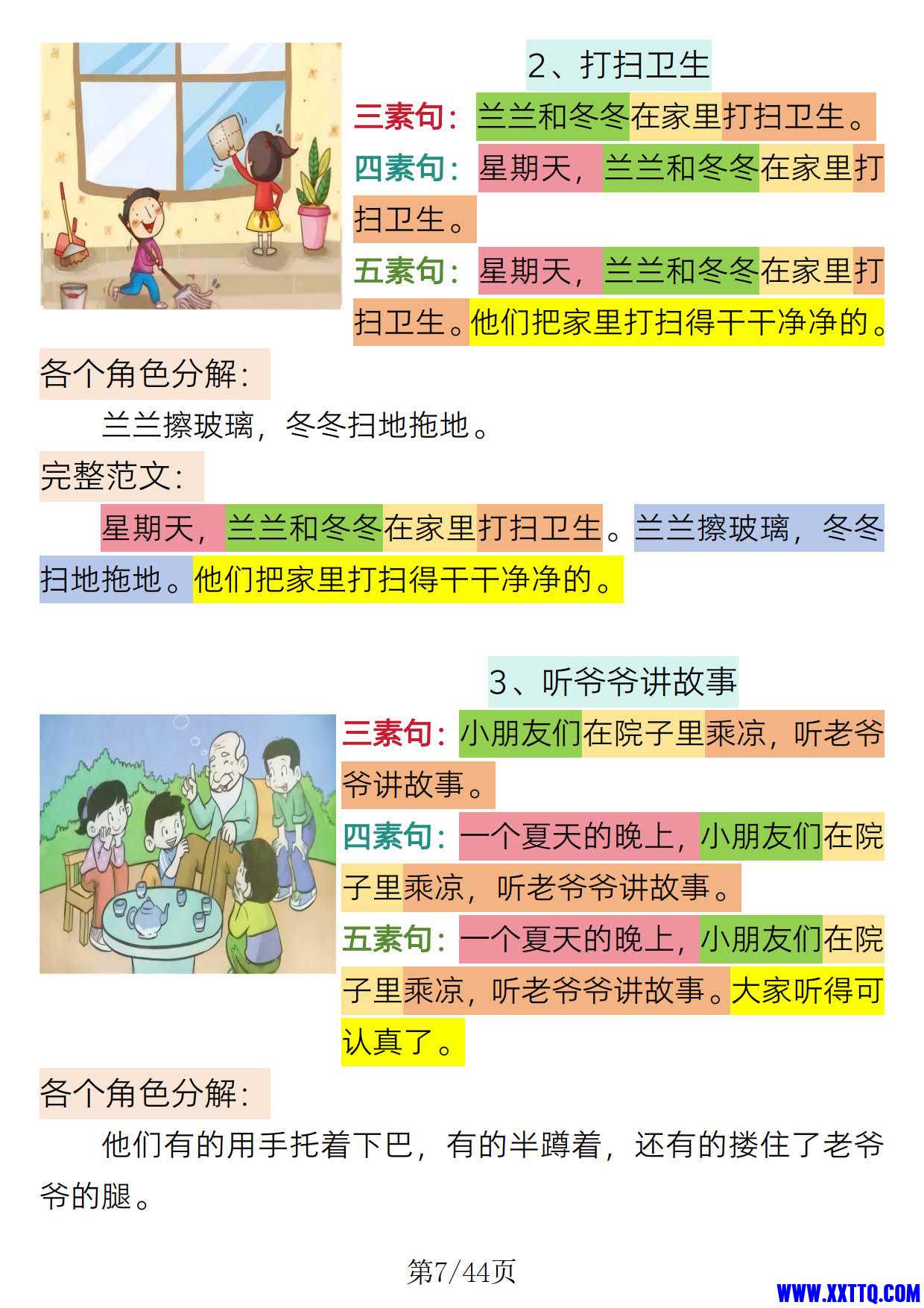 一年级语文看图写话必备详讲 专项训练（含参考范文44页）_4.jpg