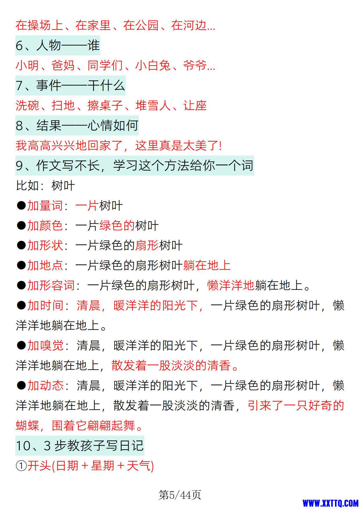 一年级语文看图写话必备详讲 专项训练（含参考范文44页）_3.jpg