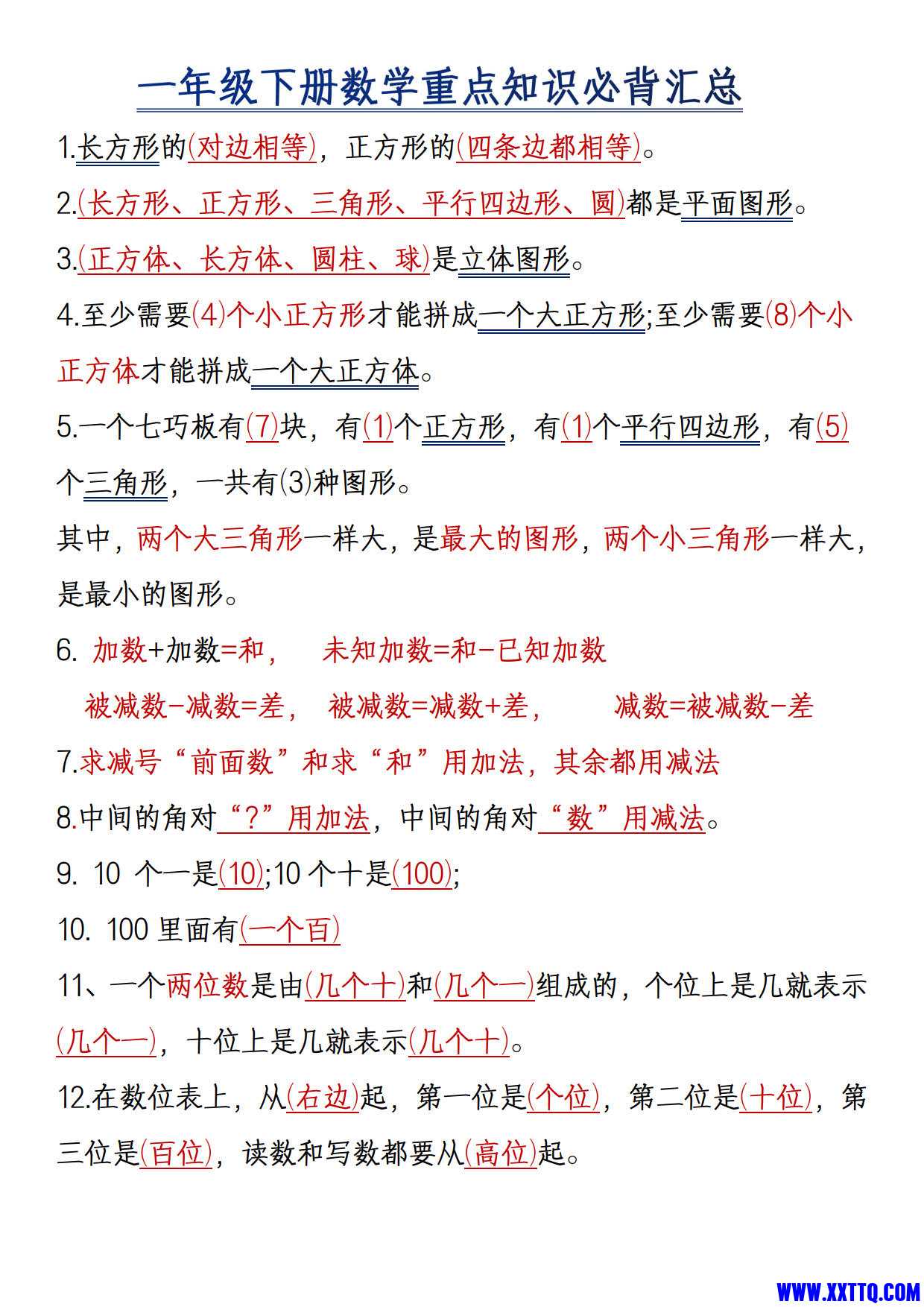 一年级下册数学重点知识必背汇总3页_1.jpg