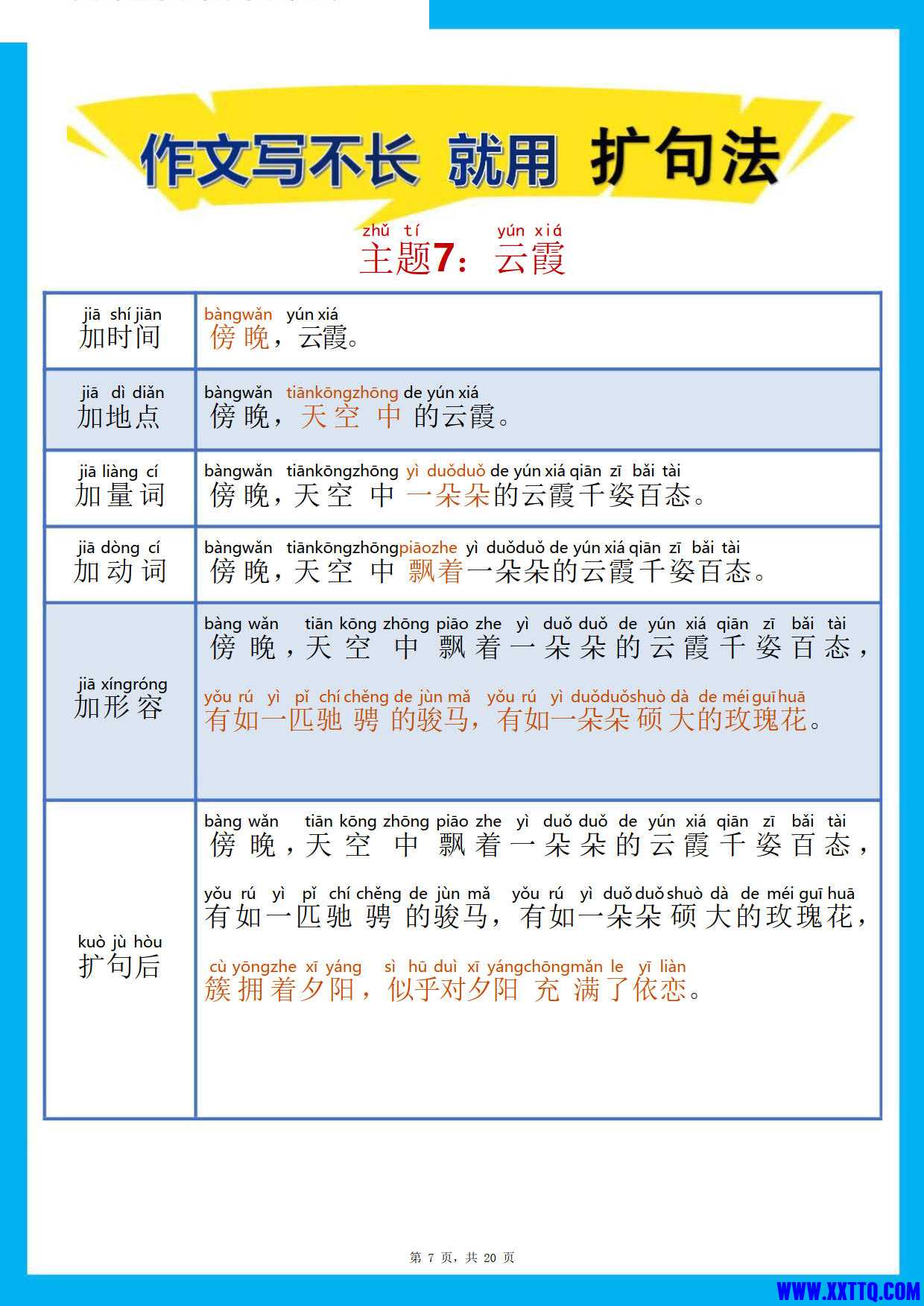 作文写话扩句20专项主题案例（作文写不长就用扩句法）_4.jpg