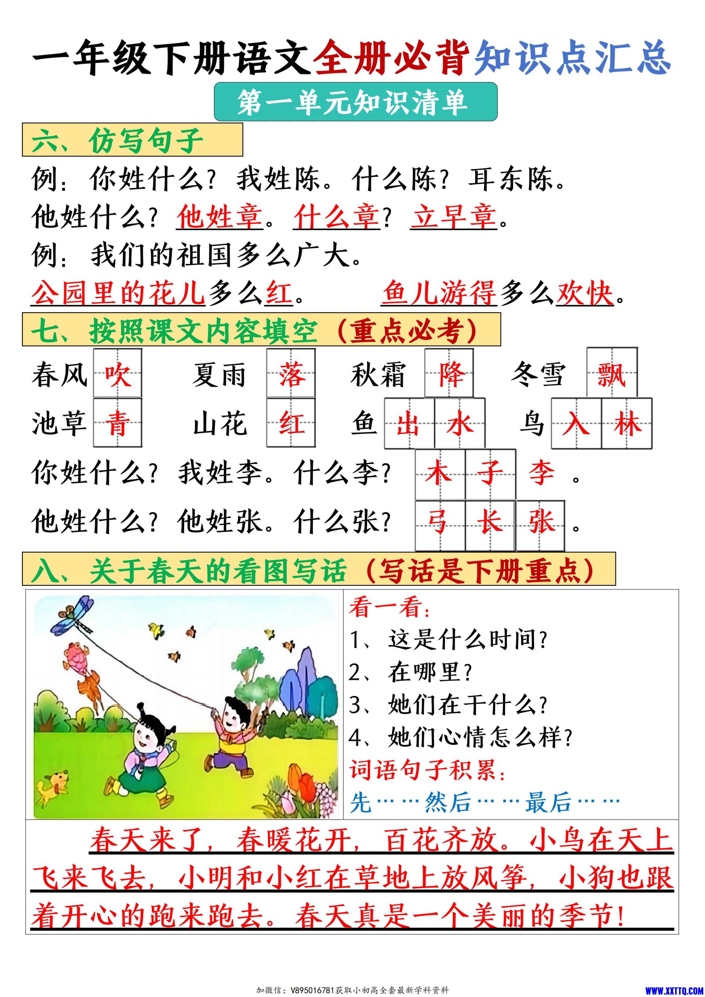 25春一年级下册语文全册必背知识点汇总_02.jpg